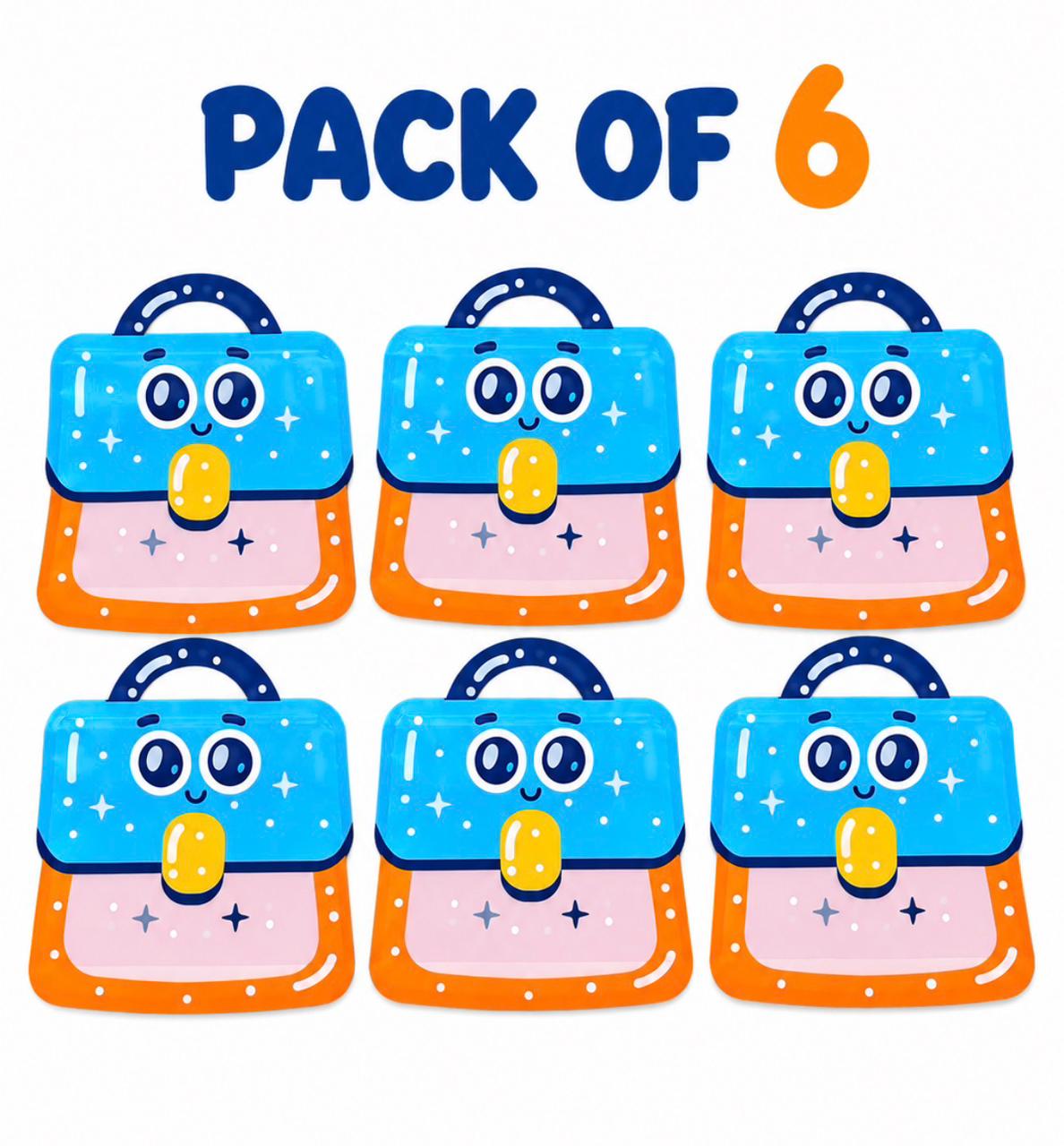 Empty Birthday Cartoon Face Zipper Pouchs